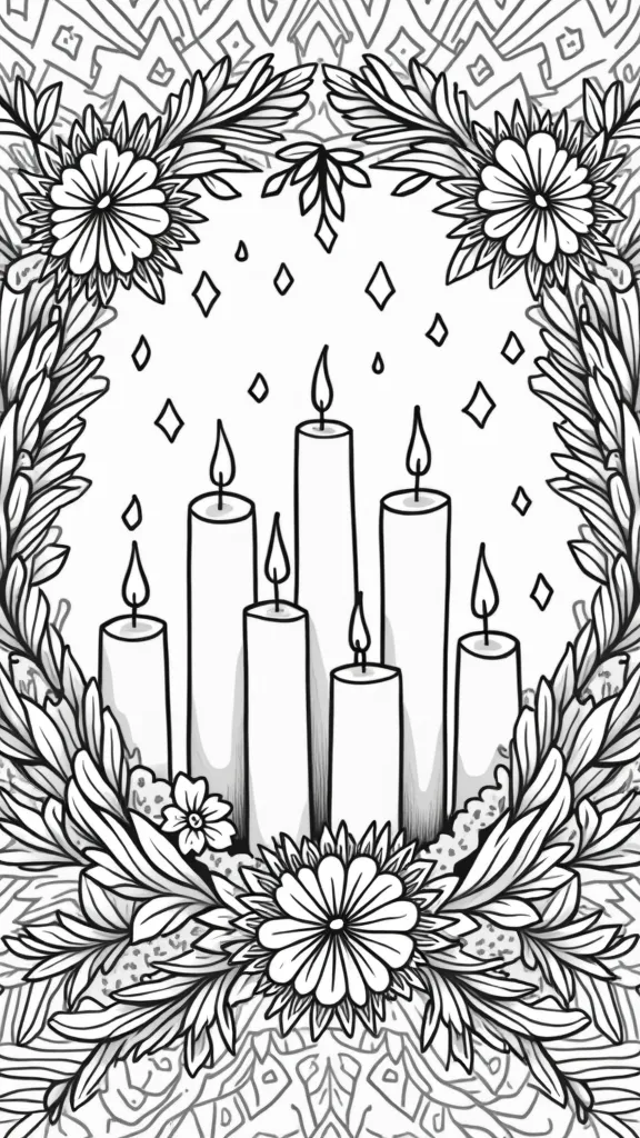 advent coloring pages free